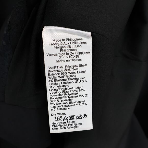 J.Crew Resume Dress Italian Wool Blend Black Size 18 NWT - Picture 9 of 9